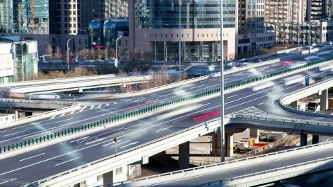 Stock Video Fast Traffic On Beijins Road In The Morning Live Wallpaper For PC - Free Live Wallpaper