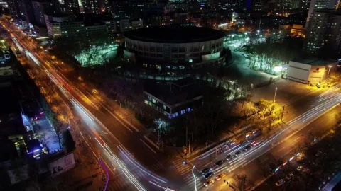 Stock Video Fast Traffic In Beijin In At Night Live Wallpaper For PC - Free Live Wallpaper