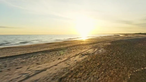 Stock Video Fast Drone Shot Of Low Tide Live Wallpaper For PC - Free Live Wallpaper