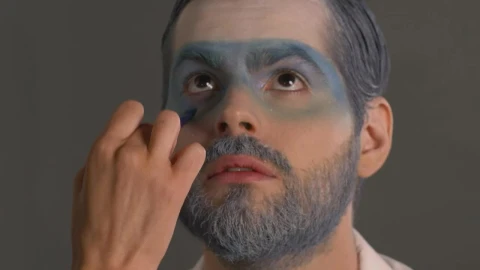 Stock Video Fashion Man Being Made Up For Winter Shoot Live Wallpaper For PC - Free Live Wallpaper