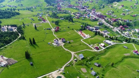 Stock Video Farmer Village Aerial Shot Live Wallpaper For PC - Free Live Wallpaper