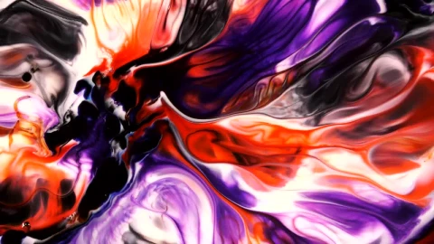 Stock Video Fantastic Multi Colored Ink Texture Live Wallpaper For PC - Free Live Wallpaper