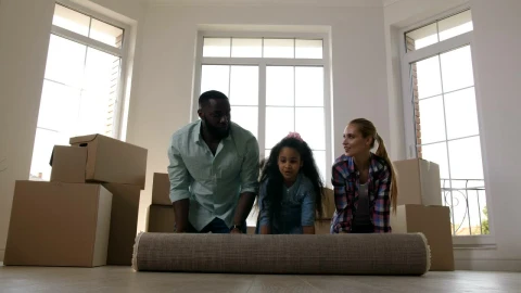 Stock Video Family Unrolling A New Carpet Live Wallpaper For PC - Free Live Wallpaper