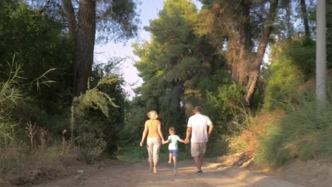 Stock Video Family Running Through A Sandy Forest Live Wallpaper For PC - Free Live Wallpaper