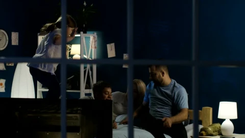 Stock Video Family Prepares To Watch Netflix In The Bedroom Live Wallpaper For PC - Free Live Wallpaper
