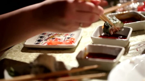 Stock Video Family Having A Sushi Dinner Live Wallpaper For PC - Free Live Wallpaper