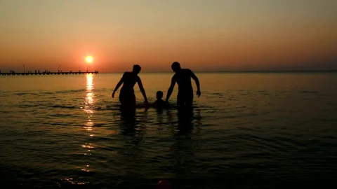 Stock Video Family Coming Out Of The Water Live Wallpaper For PC - Free Live Wallpaper