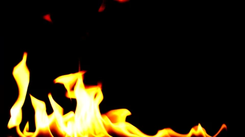 Stock Video Fames Burning In The Dark Conceptual Shot Live Wallpaper For PC - Free Live Wallpaper
