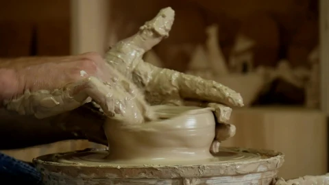 Stock Video Hands Full Of Ceramic Clay Live Wallpaper For PC - Free Live Wallpaper