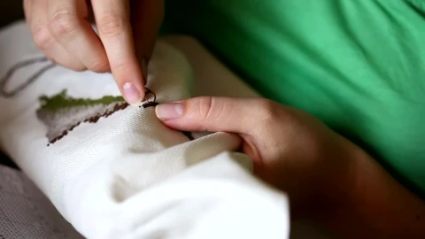 Stock Video Hands Doing Needlework Live Wallpaper For PC - Free Live Wallpaper