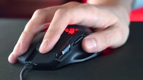Stock Video Hand Using A Gaming Mouse With Rgb Neon Lightings Live Wallpaper For PC - Free Live Wallpaper