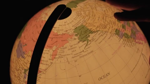Stock Video Hand Turning A Luminous Earth Globe In The Dark Live Wallpaper For PC - Free Live Wallpaper