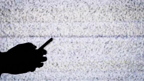 Stock Video Hand Texting With Tv Static In The Background Live Wallpaper For PC - Free Live Wallpaper
