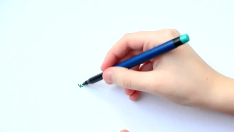 Stock Video Hand Of A Young Person Drawing A Family Live Wallpaper For PC - Free Live Wallpaper