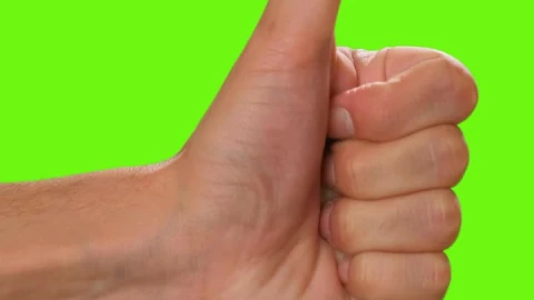 Stock Video Hand Of A Person Raising The Thumb On A Green Live Wallpaper For PC - Free Live Wallpaper