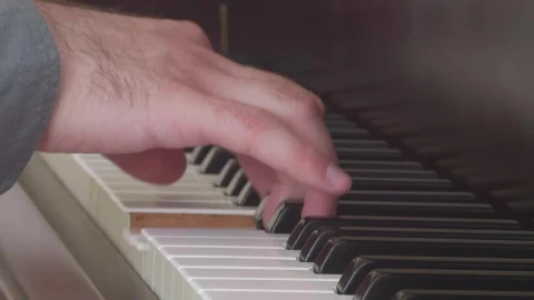 Stock Video Hand Of A Musician Playing The Keys Of A Piano Live Wallpaper For PC - Free Live Wallpaper
