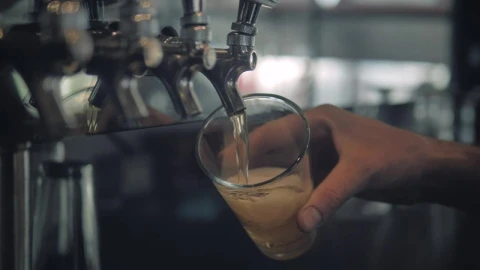 Stock Video Hand Of A Bartender Serving Beer Live Wallpaper For PC - Free Live Wallpaper