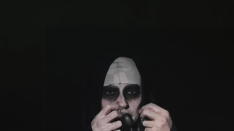 Stock Video Halloween Nun In The Dark Live Wallpaper For PC - Free Live Wallpaper