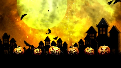 Stock Video Halloween Atmosphere Animation Live Wallpaper For PC - Free Live Wallpaper