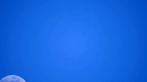 Stock Video Half Moon Crossing A Clear Blue Sky Live Wallpaper For PC - Free Live Wallpaper
