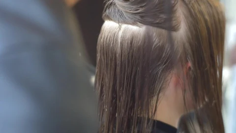 Stock Video Hairstylist Working With Wet Hair Live Wallpaper For PC - Free Live Wallpaper
