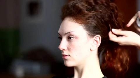 Stock Video Hair Styler Working On A Womans Hair Live Wallpaper For PC - Free Live Wallpaper