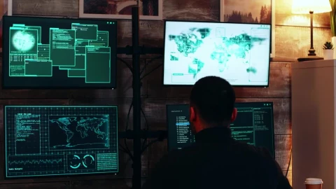 Stock Video Hacker Team Working Together Live Wallpaper For PC - Free Live Wallpaper