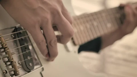 Stock Video Guitar Being Played By Hands With Painted Nails Live Wallpaper For PC - Free Live Wallpaper