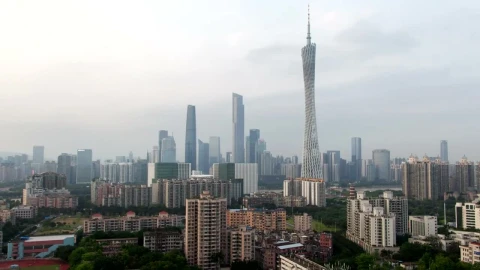 Stock Video Guangzhou Cityscape At Daytime Live Wallpaper For PC - Free Live Wallpaper