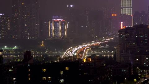 Stock Video Guangzhou Cityscape And Traffic Live Wallpaper For PC - Free Live Wallpaper