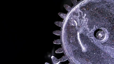 Stock Video Grunge Industrial Gears On Black Background Live Wallpaper For PC - Free Live Wallpaper