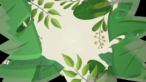 Stock Video Growing Leaves Logo Live Wallpaper For PC - Free Live Wallpaper