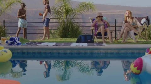 Stock Video Group Of Friends Having Fun By A Pool Live Wallpaper For PC - Free Live Wallpaper