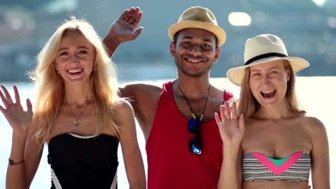 Stock Video Group Of Friends At The Lake Live Wallpaper For PC - Free Live Wallpaper
