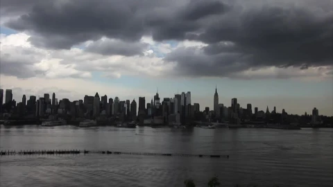 Stock Video Grey Clouds Above The City Live Wallpaper For PC - Free Live Wallpaper
