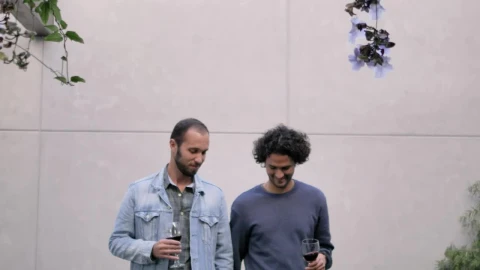 Stock Video Gay Couple In Love Drinking Wine Live Wallpaper For PC - Free Live Wallpaper