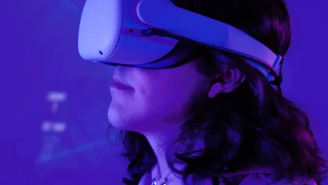 Stock Video Gamer Boy Trying On Some Vr Glasses Live Wallpaper For PC - Free Live Wallpaper