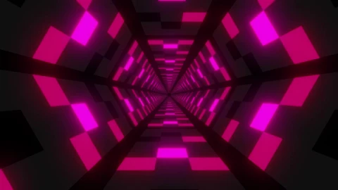 Stock Video Futuristic Hexagonal Tunnel With Walls Live Wallpaper For PC - Free Live Wallpaper