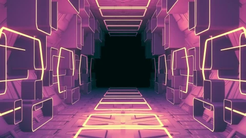 Stock Video Futuristic Hall D Render Live Wallpaper For PC - Free Live Wallpaper