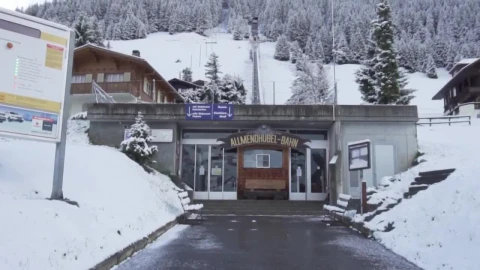 Stock Video Funicular Train Station In Winter Live Wallpaper For PC - Free Live Wallpaper