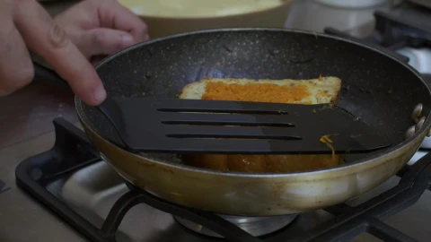 Stock Video Frying Bread With Butter For A Dessert Live Wallpaper For PC - Free Live Wallpaper