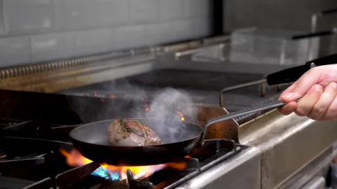 Stock Video Frying Beef In A Kitchen Live Wallpaper For PC - Free Live Wallpaper