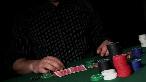 Stock Video Frustrated Player At A Poker Table Live Wallpaper For PC - Free Live Wallpaper