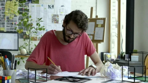 Stock Video Frustrated Artist In The Studio Live Wallpaper For PC - Free Live Wallpaper