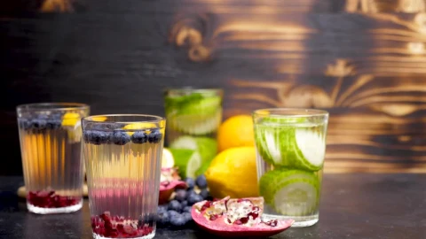 Stock Video Fruit Drinks With Whole Fruit Live Wallpaper For PC - Free Live Wallpaper