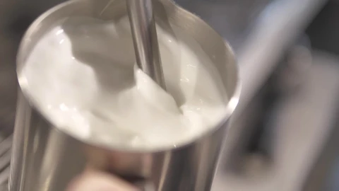 Stock Video Frothing Milk Seen In Detail Live Wallpaper For PC - Free Live Wallpaper