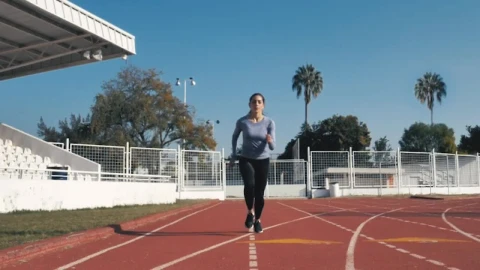 Stock Video Front View Of A Woman Running Live Wallpaper For PC - Free Live Wallpaper