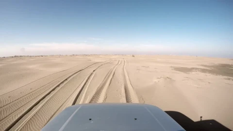 Stock Video Front View Of A Car Driving Through The Desert Live Wallpaper For PC - Free Live Wallpaper