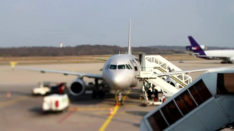 Stock Video Front Plane With Boarding Ladder Live Wallpaper For PC - Free Live Wallpaper