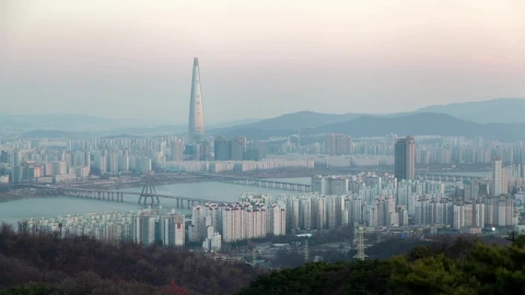 Stock Video From Day To Night In Seoul Live Wallpaper For PC - Free Live Wallpaper